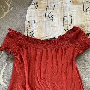 Off-the-shoulder Crop Top